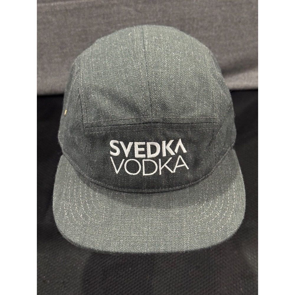 Cap America Hat Mens One Size Gray Svedka Vodka Logo Adjustable Strap Casual Cap